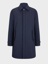 Trench Droit Bleu Marine