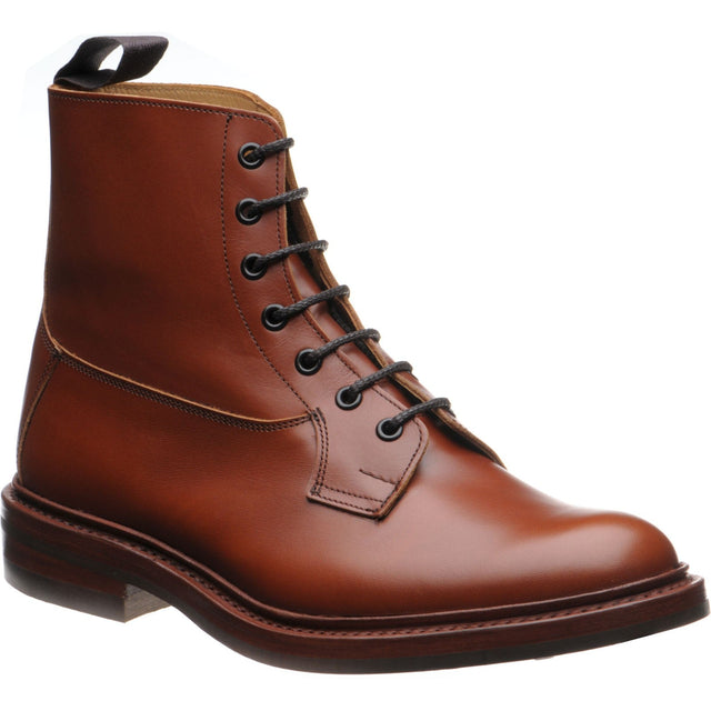 Trickers Burford (Rubber) mens rubber-soled boots in marron calf