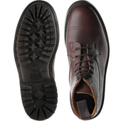 Trickers Grassmere mens rubber-soled boots in brown zug
