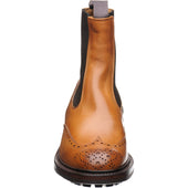 Trickers Henry mens rubber-soled brogue boots in 1001 calf