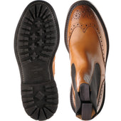 Trickers Henry mens rubber-soled brogue boots in 1001 calf