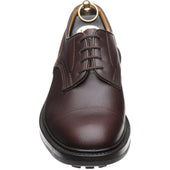 Trickers Matlock mens rubber-soled Derby shoes in brown zug grain