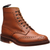Trickers Stow mens brogue boots in c shade calf