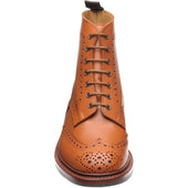 Trickers Stow (Rubber) mens rubber-soled brogue boots in c shade calf