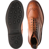 Trickers Stow (Rubber) mens rubber-soled brogue boots in c shade calf