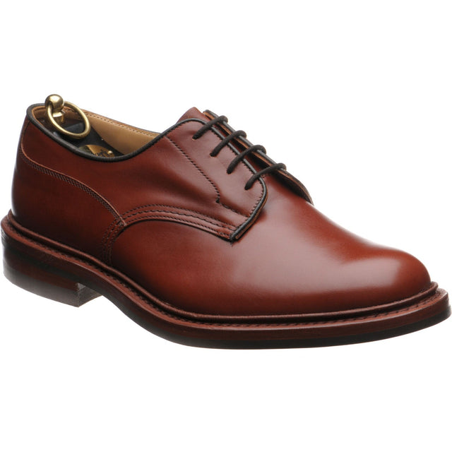 Trickers Woodstock (Rubber) mens rubber-soled Derby shoes in marron calf