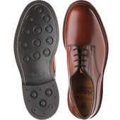 Trickers Woodstock (Rubber) mens rubber-soled Derby shoes in marron calf