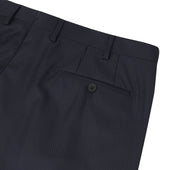 Worsted Wool Pleated Formal Trousers