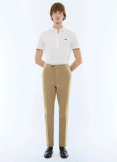 Cotton canvas fitted chino pants