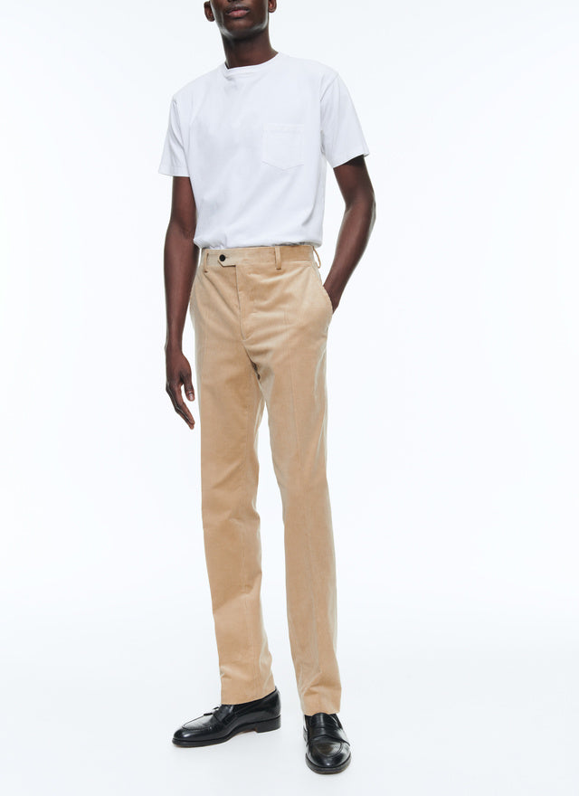 Velvet Fitted Trousers