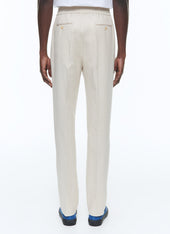 Cotton And Linen Elasticated Trousers