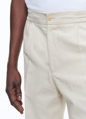 Cotton And Linen Elasticated Trousers
