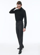 Virgin Wool Fitted Trousers