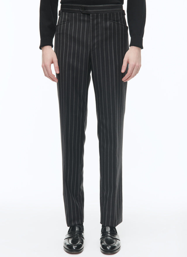 Virgin Wool Fitted Trousers