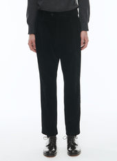 Corduroy straight trousers