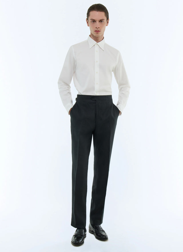 Fitted linen pants