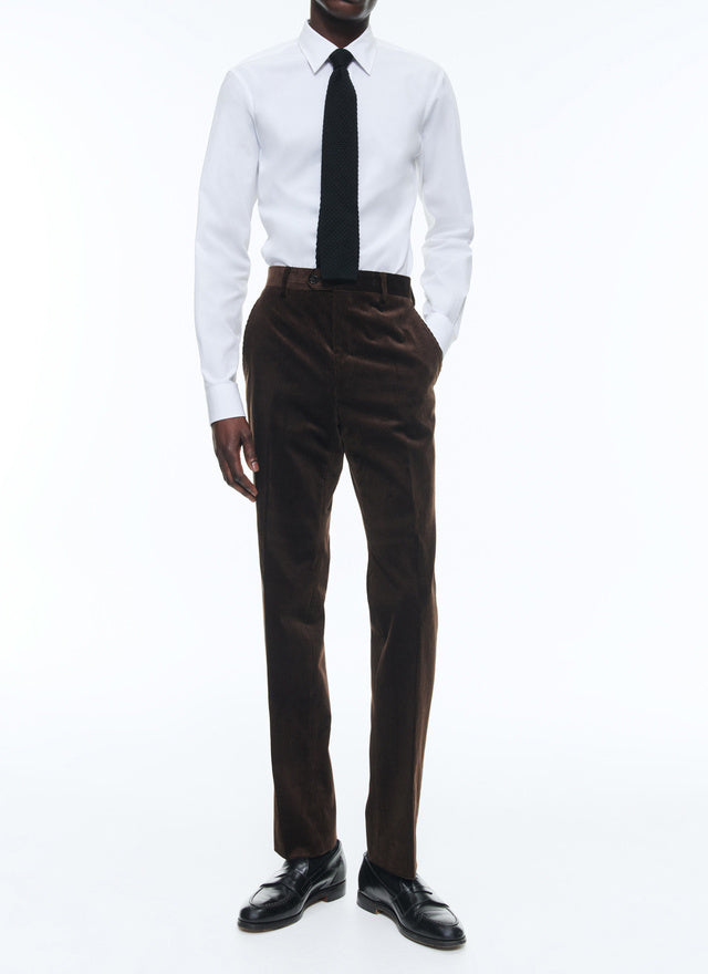 Velvet Fitted Trousers