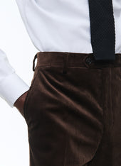 Velvet Fitted Trousers