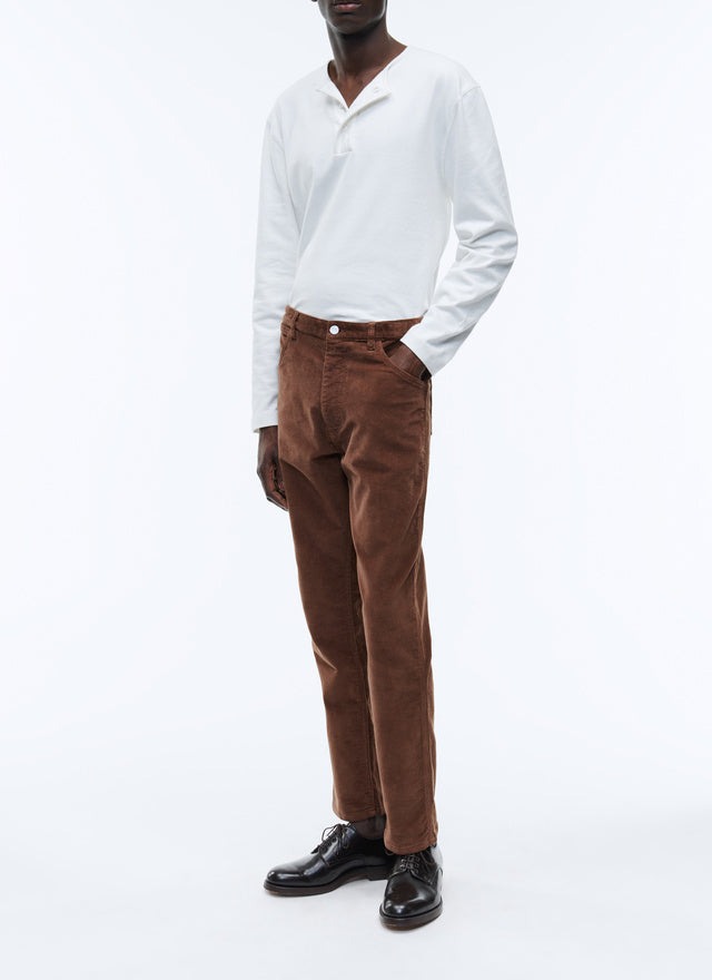 Brown corduroy trousers