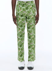 Cotton camouflage cargo trousers