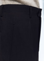 Straight Leg Pants In Wool Flannel
