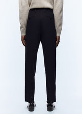 Straight Leg Pants In Wool Flannel