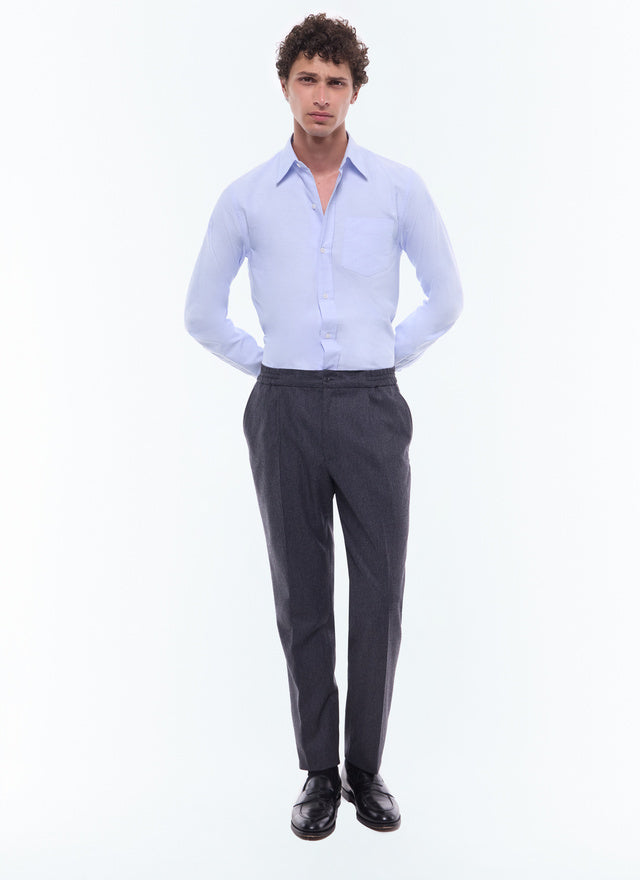 Elasticated pants in certified wool