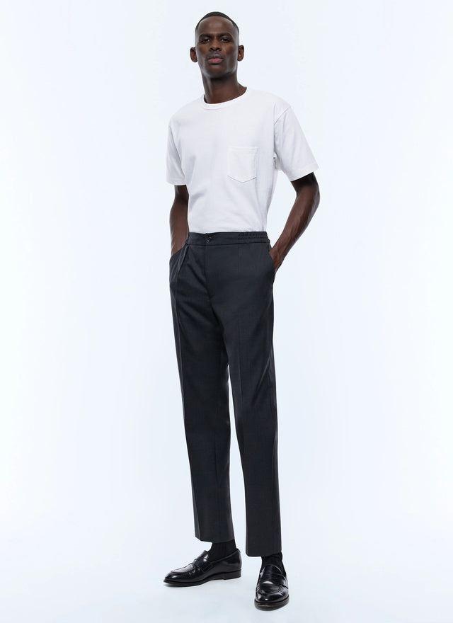 Elasticated pants in certified wool
