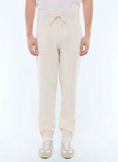 Wool and cotton joggers