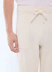 Wool and cotton joggers