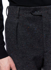 Straight Leg Pants In Wool
