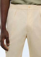 Cotton gabardine elasticated pants