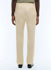 Cotton gabardine elasticated pants