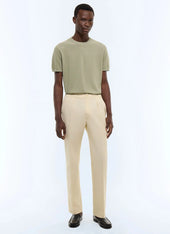 Cotton gabardine elasticated pants