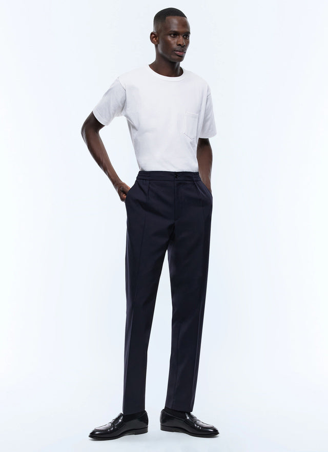 Elasticated Pants In Certified Wool