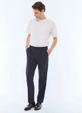 Wool flannel elasticated pants