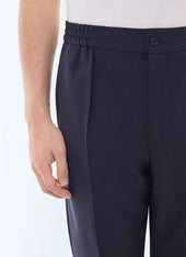 Wool flannel elasticated pants