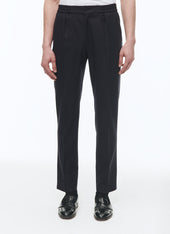 Wool Flannel Elasticated Trousers