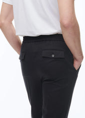 Wool Flannel Elasticated Trousers