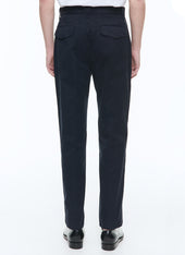 Cotton Gabardine Pleated Trousers