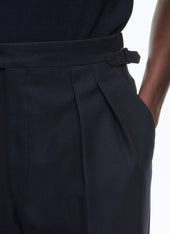 Certified Wool Pleated Trousers