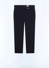 Wool Seersucker Fitted Pants