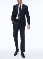 Navy blue wool serge trousers