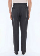 Double Pleat Wool Canvas Pants