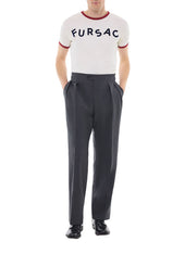 Double Pleat Wool Canvas Pants