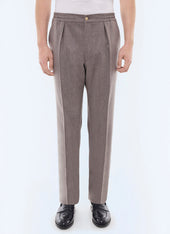 Wool flannel elasticated pants