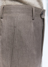 Pantalon Droit En Laine Certifi E