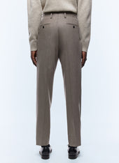 Pantalon Droit En Laine Certifi E