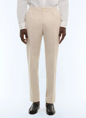 Striped seersucker elasticated pants