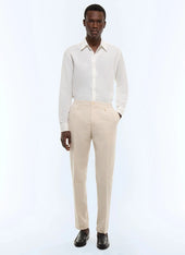 Striped seersucker elasticated pants